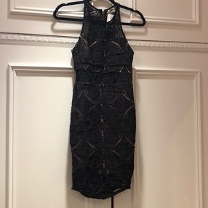 Black lace LF dress